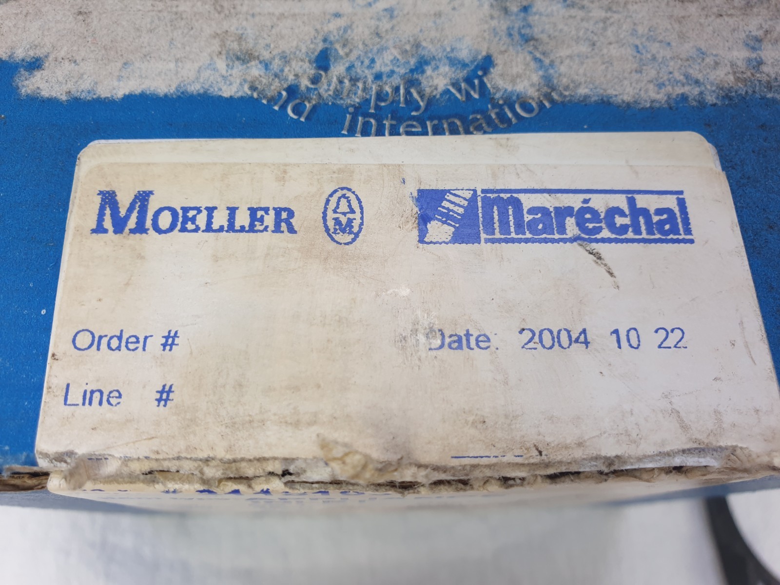 Marechal DS1 Appliance Inlet 3118193 690VAC 50Hz 30A 3P+E Blue Poly IP54 Unused