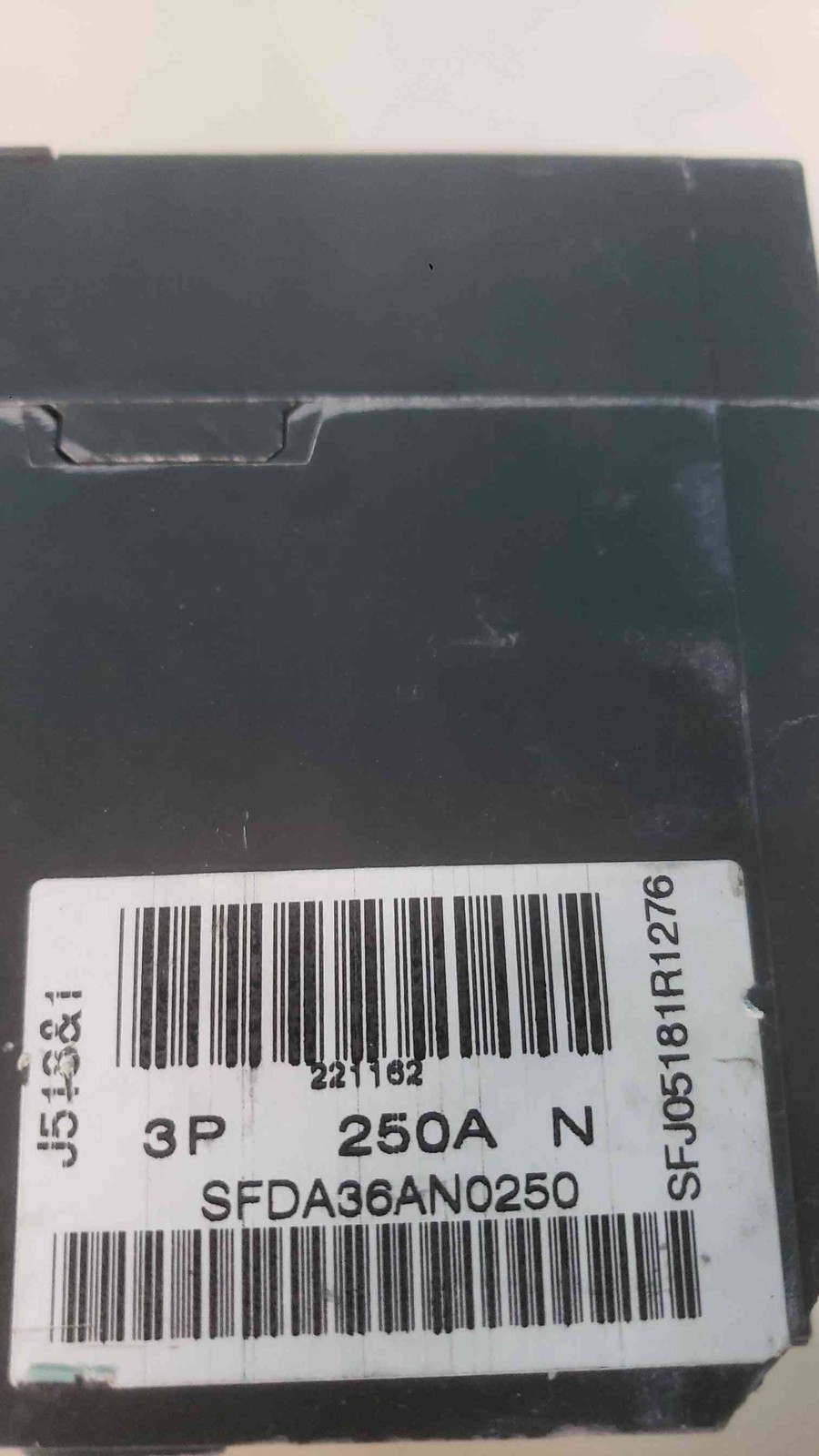 GE Spectra RMS SFDA36AN0250 Molded Case Switch 250A 3P 600V with SFDA250 Rating