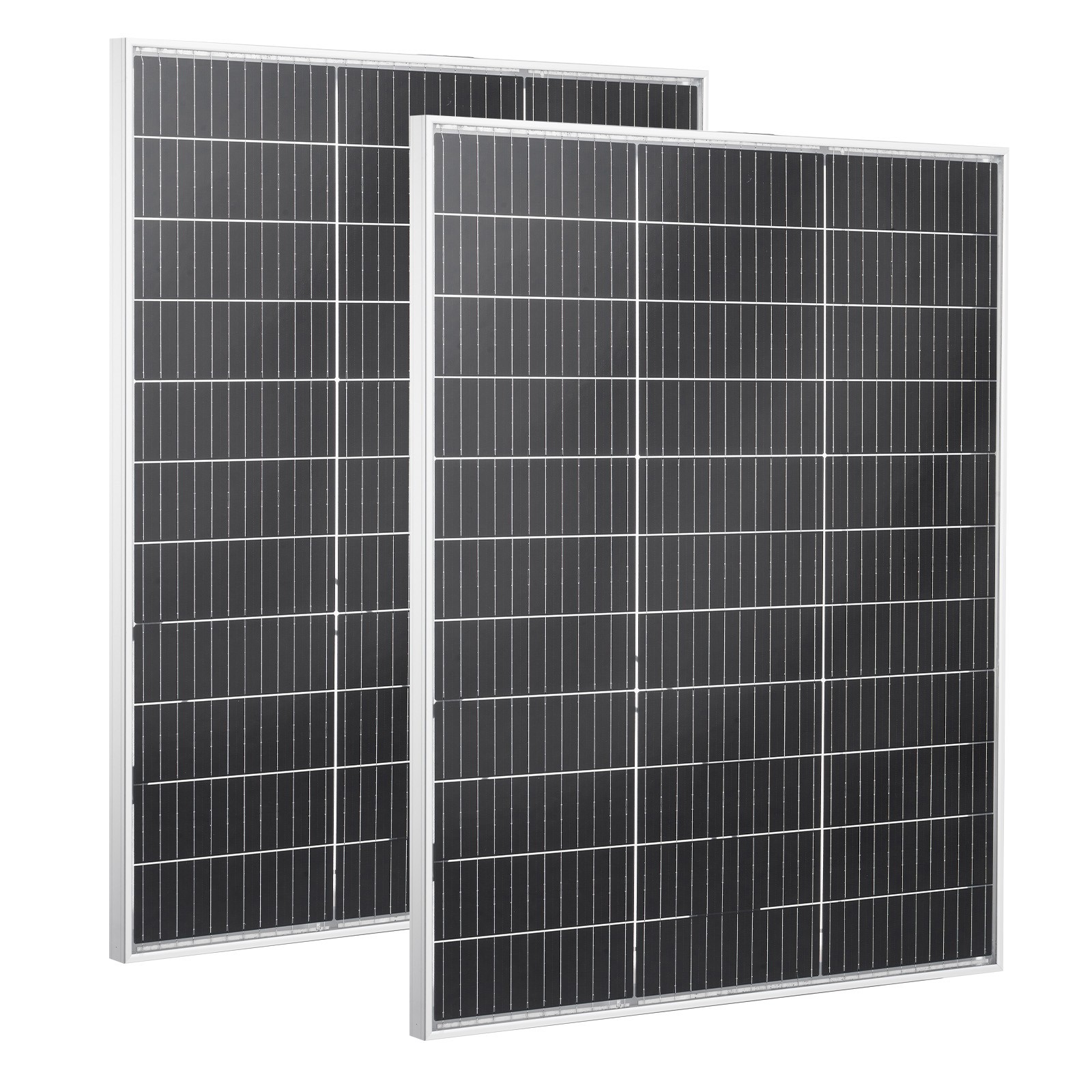 Uimoso 2PCS 100W Dual-Sided Solar Panels with 23% Efficiency Monocrystalline