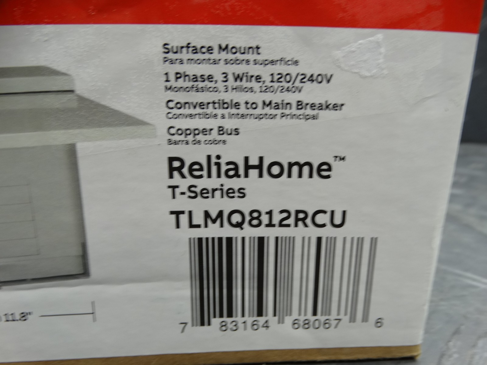 ABB 125A 8-Space 16-Circuit Main Lug Load Center (TLMQ812RCU)