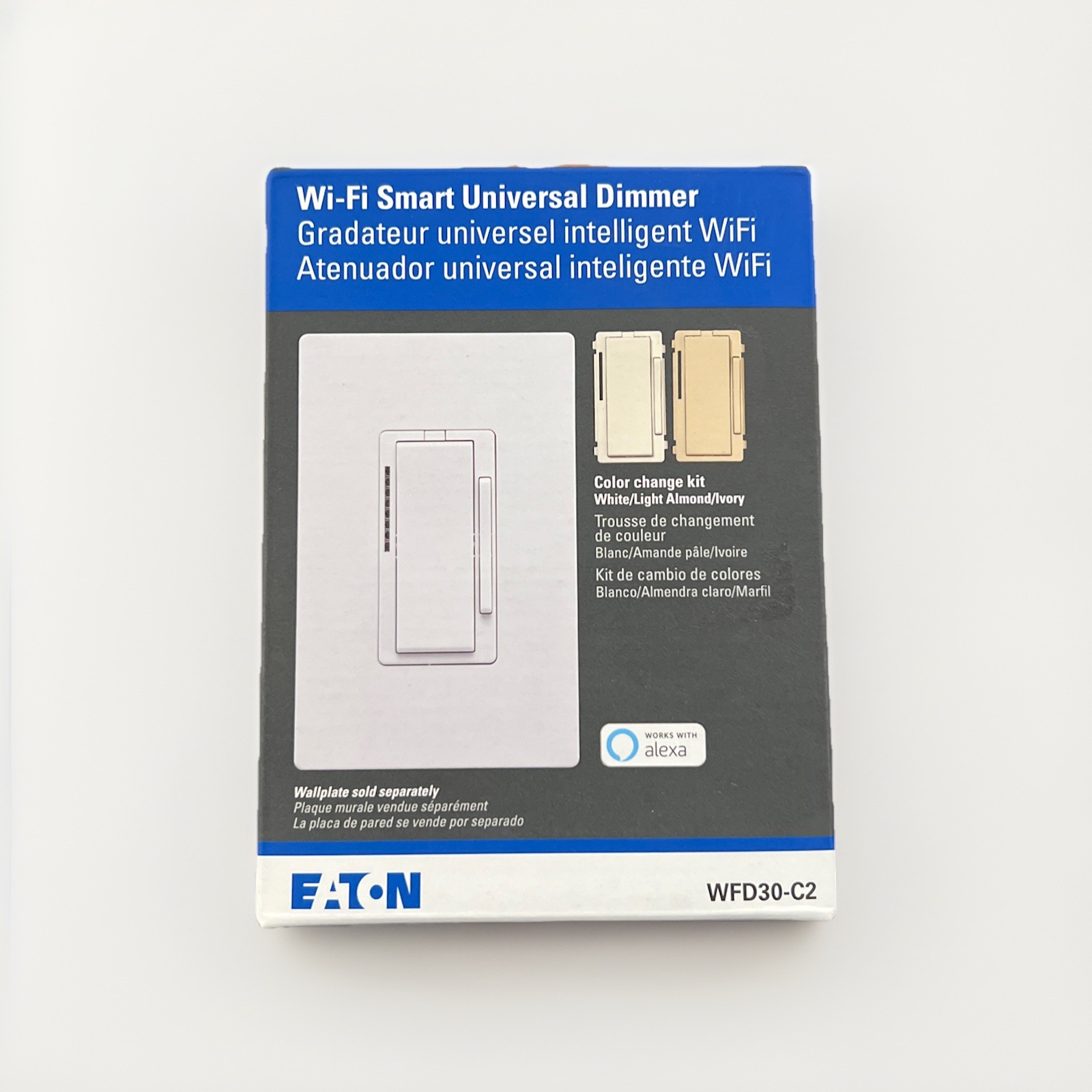 Eaton WFD30-C2 Wi-Fi Smart Universal Dimmer White Light Alm Ivory WFD30-C2-SP-L