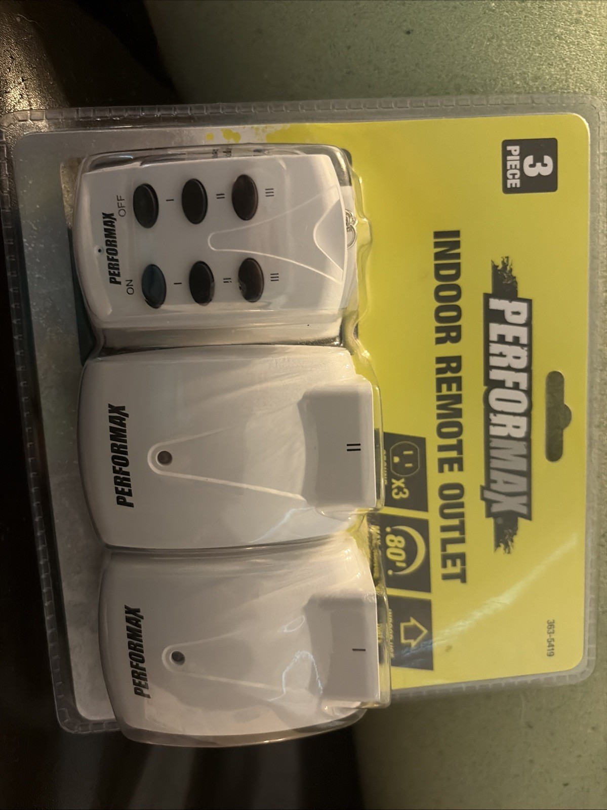 NEW Indoor Wireless Remote Control Plug-In Outlet 3 Pack w/ 80 ft. Range SEALED