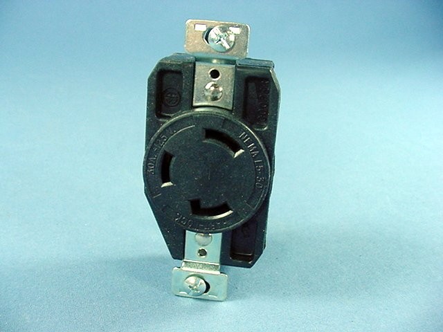 Cooper CWL530R Black Twist Turn Locking Receptacle Outlet NEMA L5-30R 30A 125V
