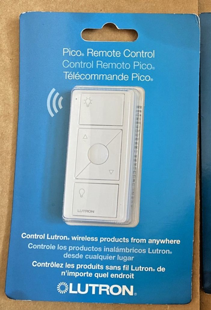 Lutron PJ2-3BRL-WH-L01 3 Button Raise Lower PICO Remote Control White SEALED PAK