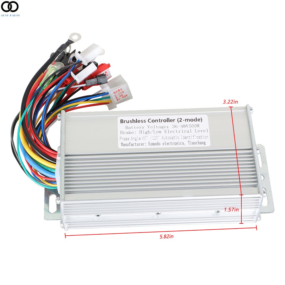 500W 36/48V Fit For Electric Bicycle Scooter Brushless DC Motor Speed Controller