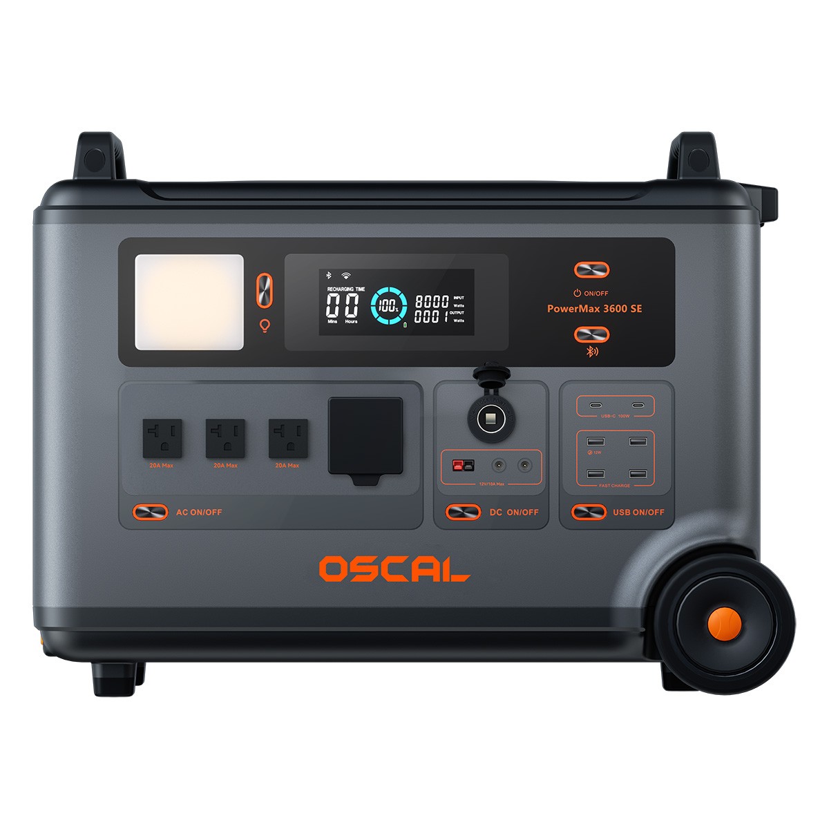 Blackview OSCAL PowerMax 3600W Portable Power Station 3600Wh 2x 200W Solar Panel