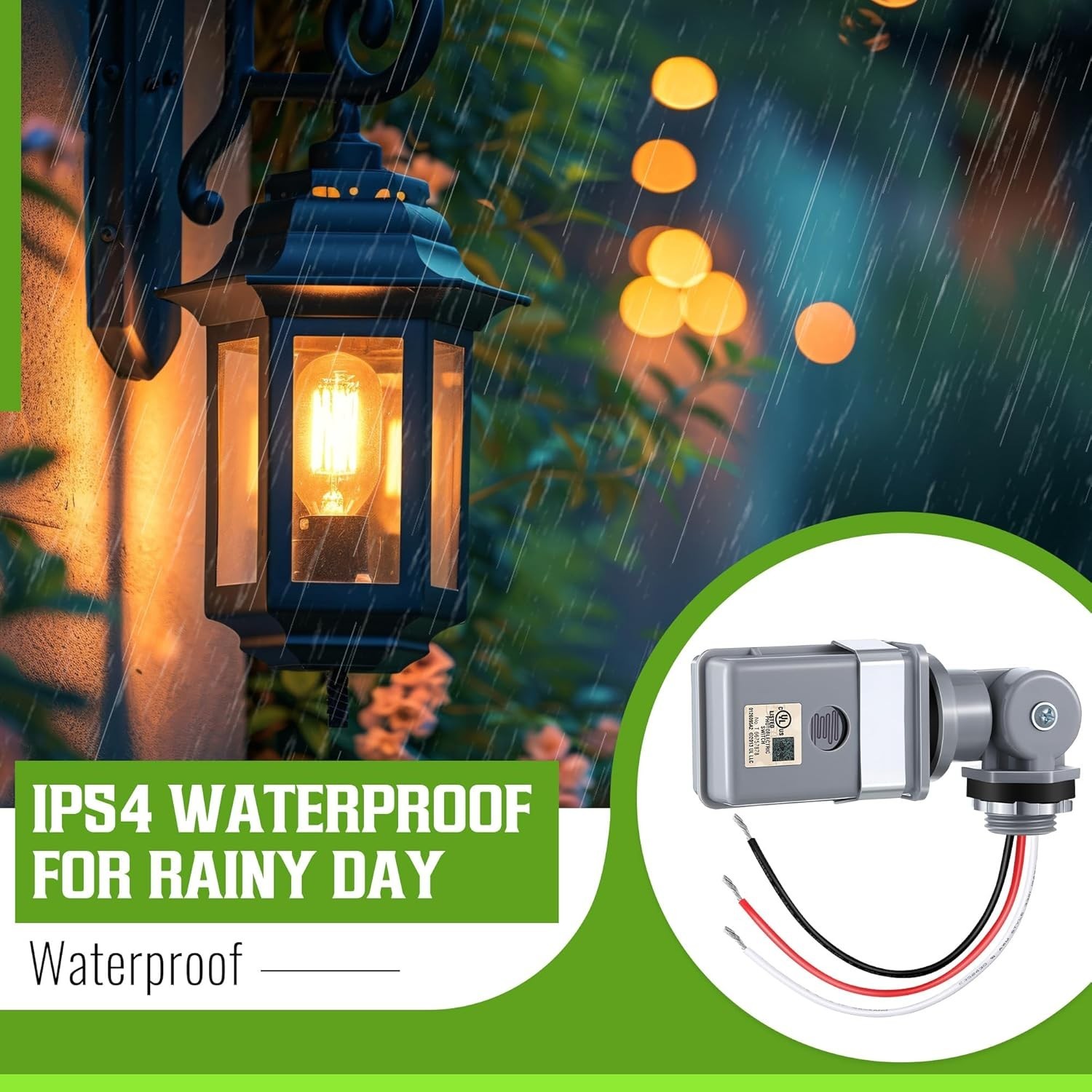 1 pcs Photocell Sensor 120V Dusk to Dawn Switch IP54 Outdoor Light Auto On/Off