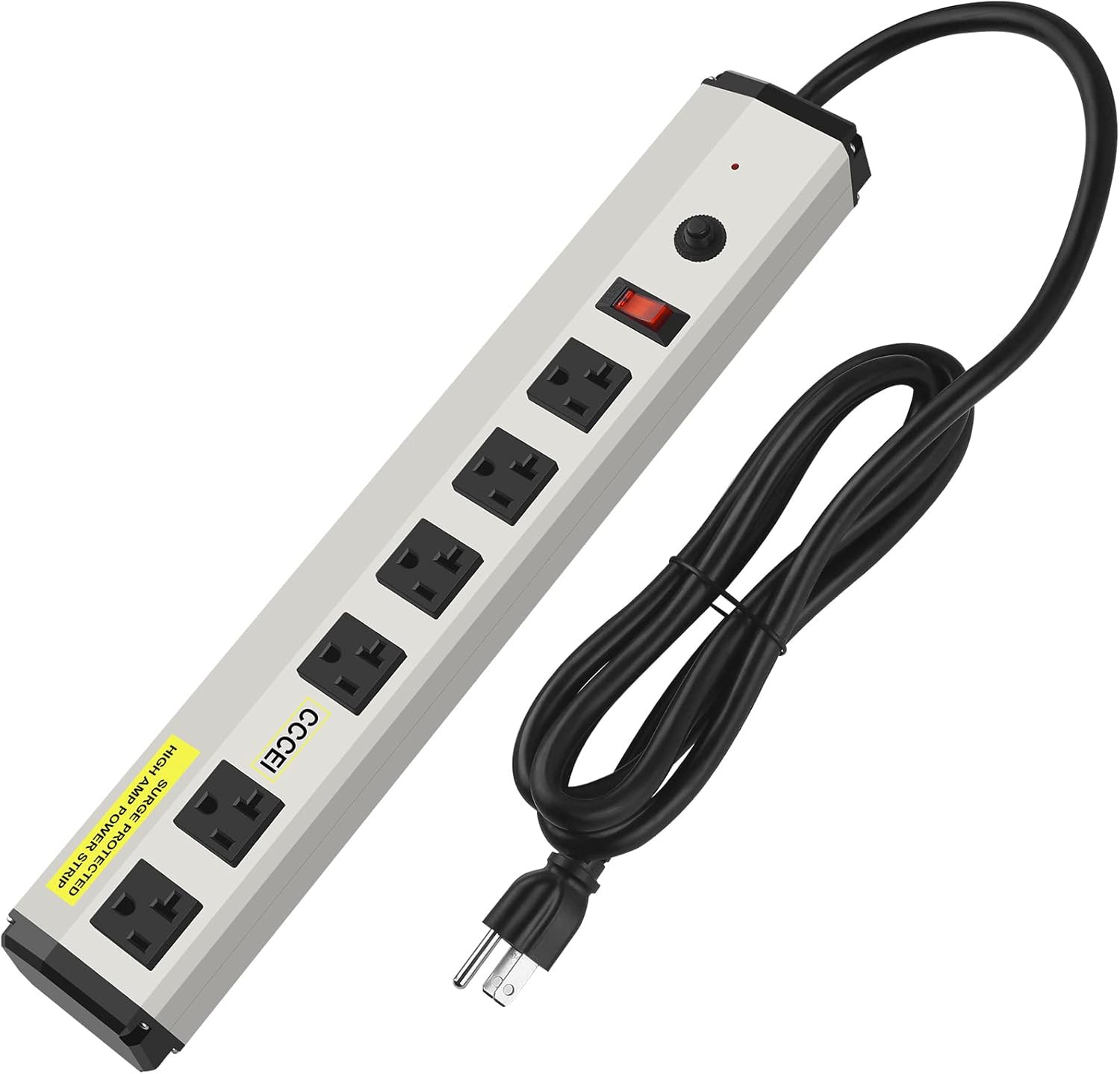 Heavy Duty Power Strip Surge Protector 20 Amp, High Amp Industrial Shop Garage M