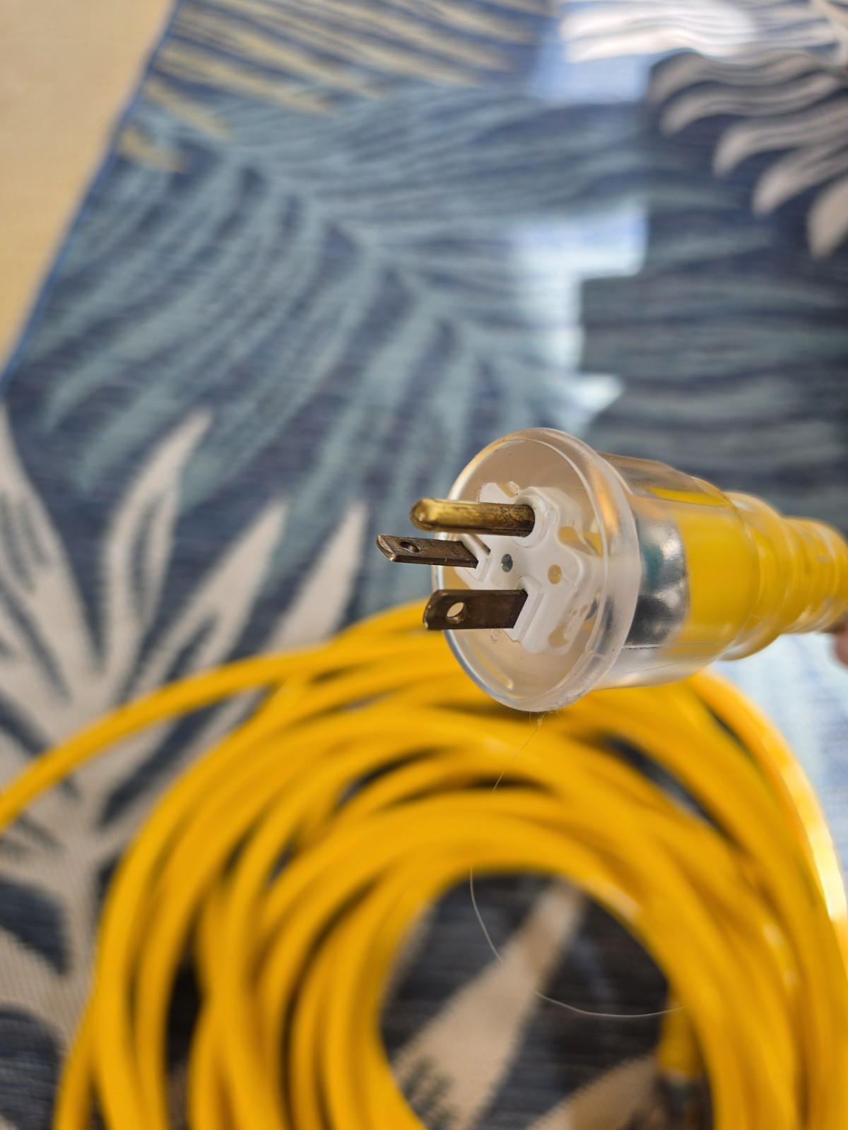 50′ Yellow Jacket 300v – 20Amps – 10-3 SJTW FT2 – WATER RESISTANT Power Cord