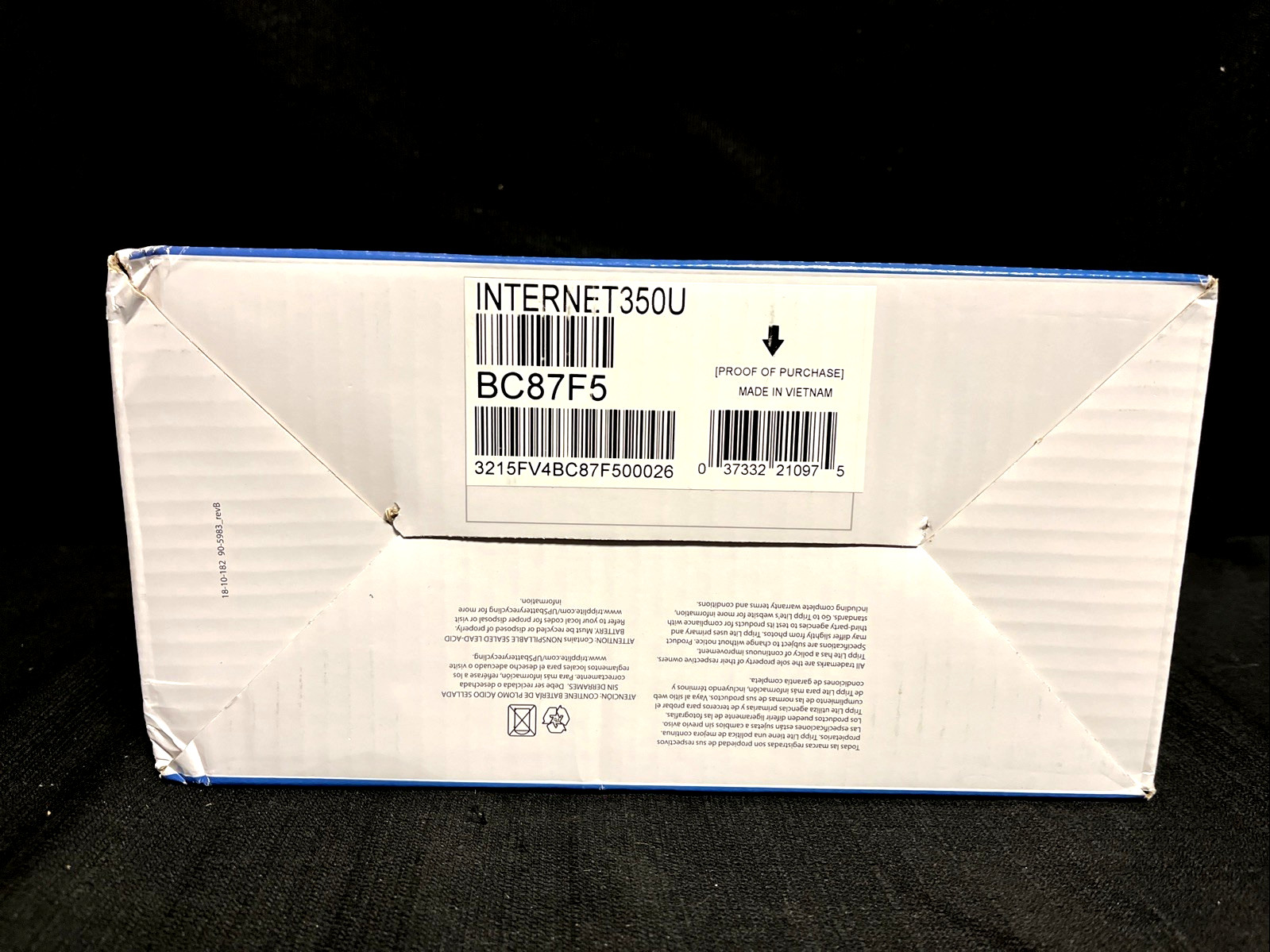 NEW OPEN BOX Tripp Lite Internet Office Standby UPS Black INTERNET350U