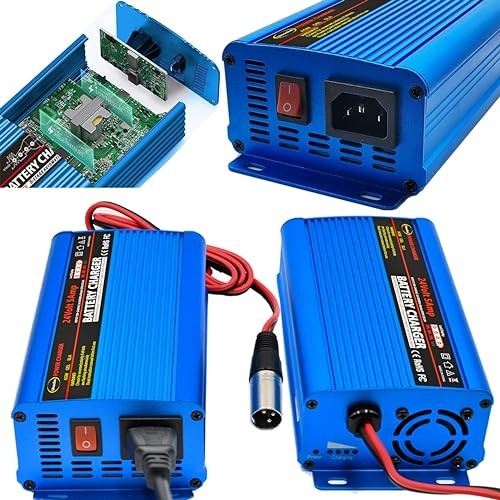 24V 5A Battery Charger Maintainer 4-Stage Smart Lead-Acid Charger 3-pin XLR