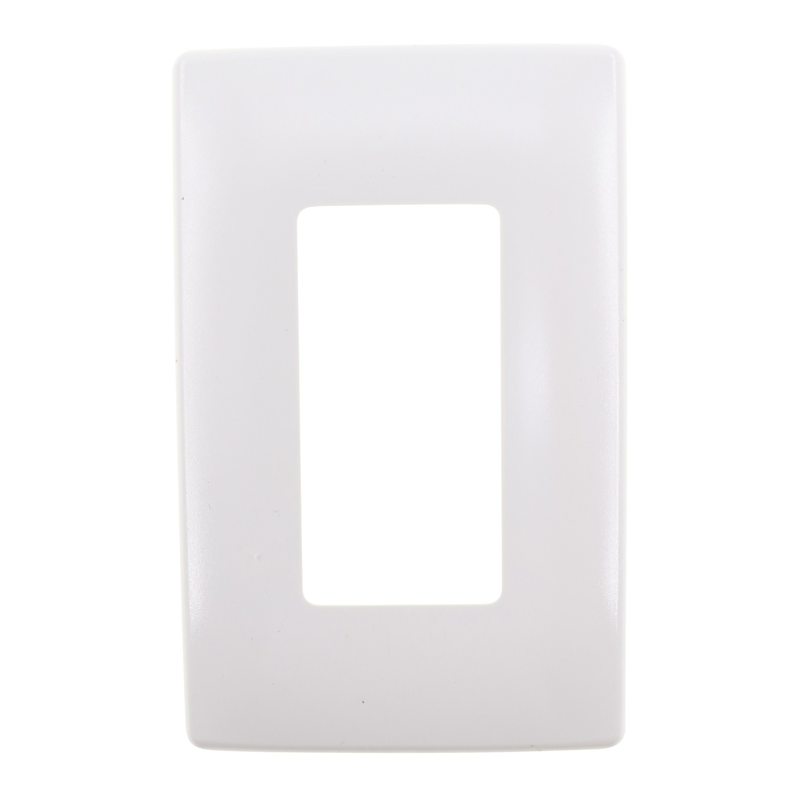 PASS & SEYMOUR SW26-W SCREWLESS WALL PLATE, SINGLE-GANG, DECORATOR, WHITE