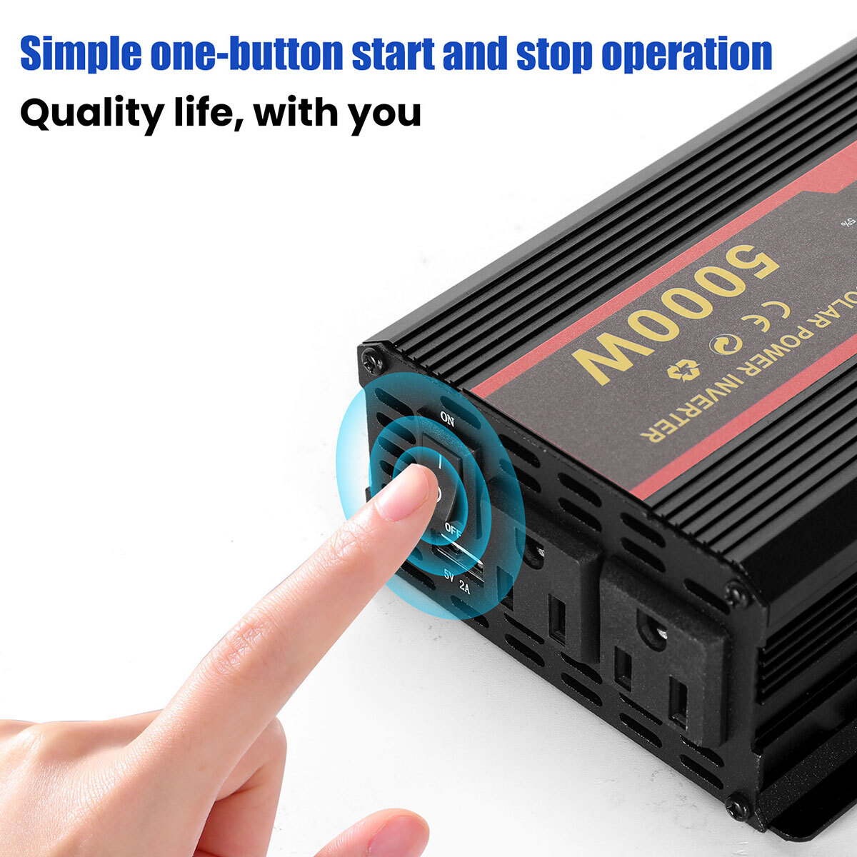12V to 110V Solar Panel System Charge Controller 5000W Solar Inverter Kit Power