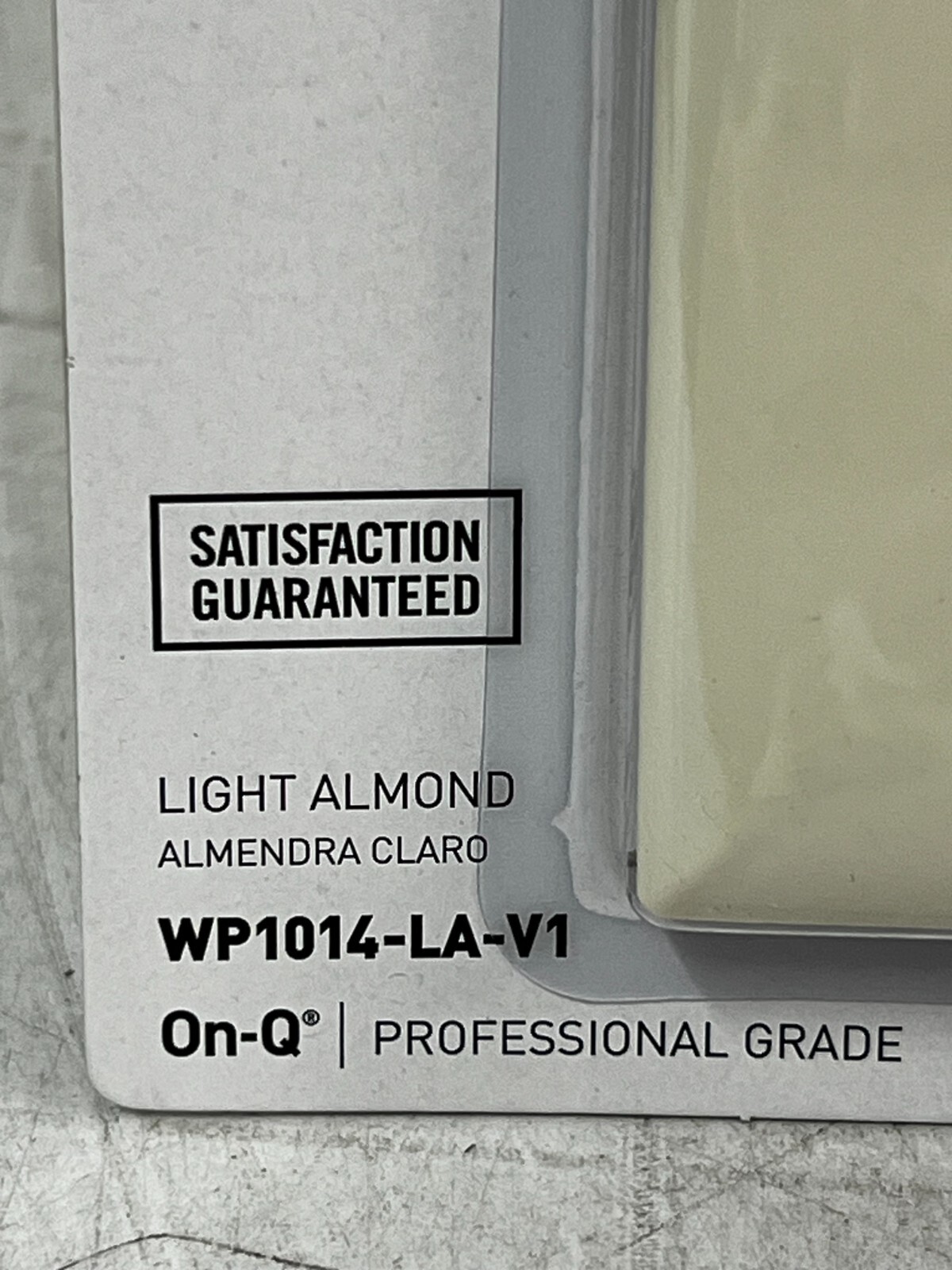 CASE OF 4 Legrand On-Q Light Almond Cable Access Wall Plates WP1014-LA-V1