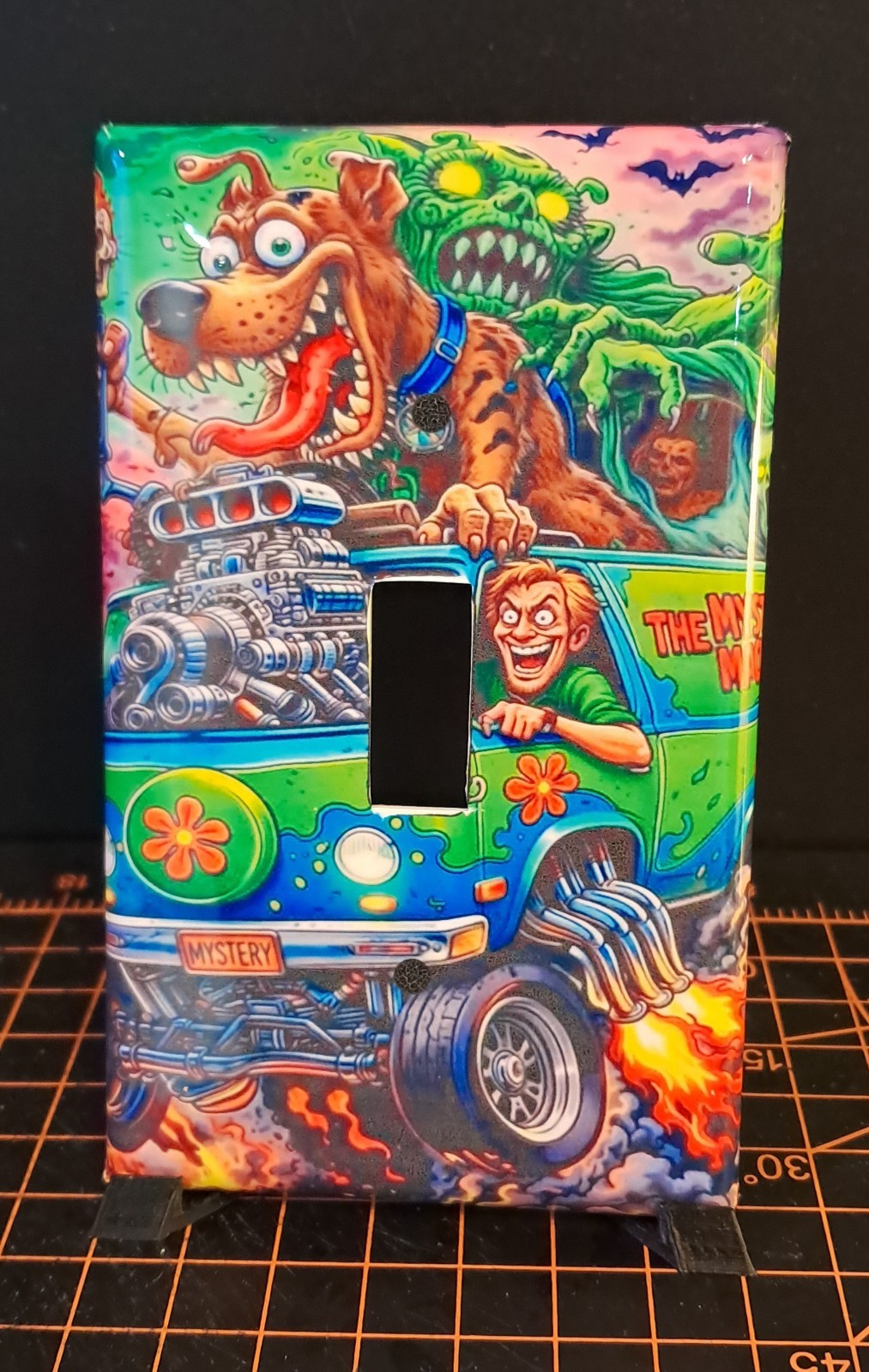 Custom Handmade Crazy Scooby Doo Single Toggle Light Switch Cover