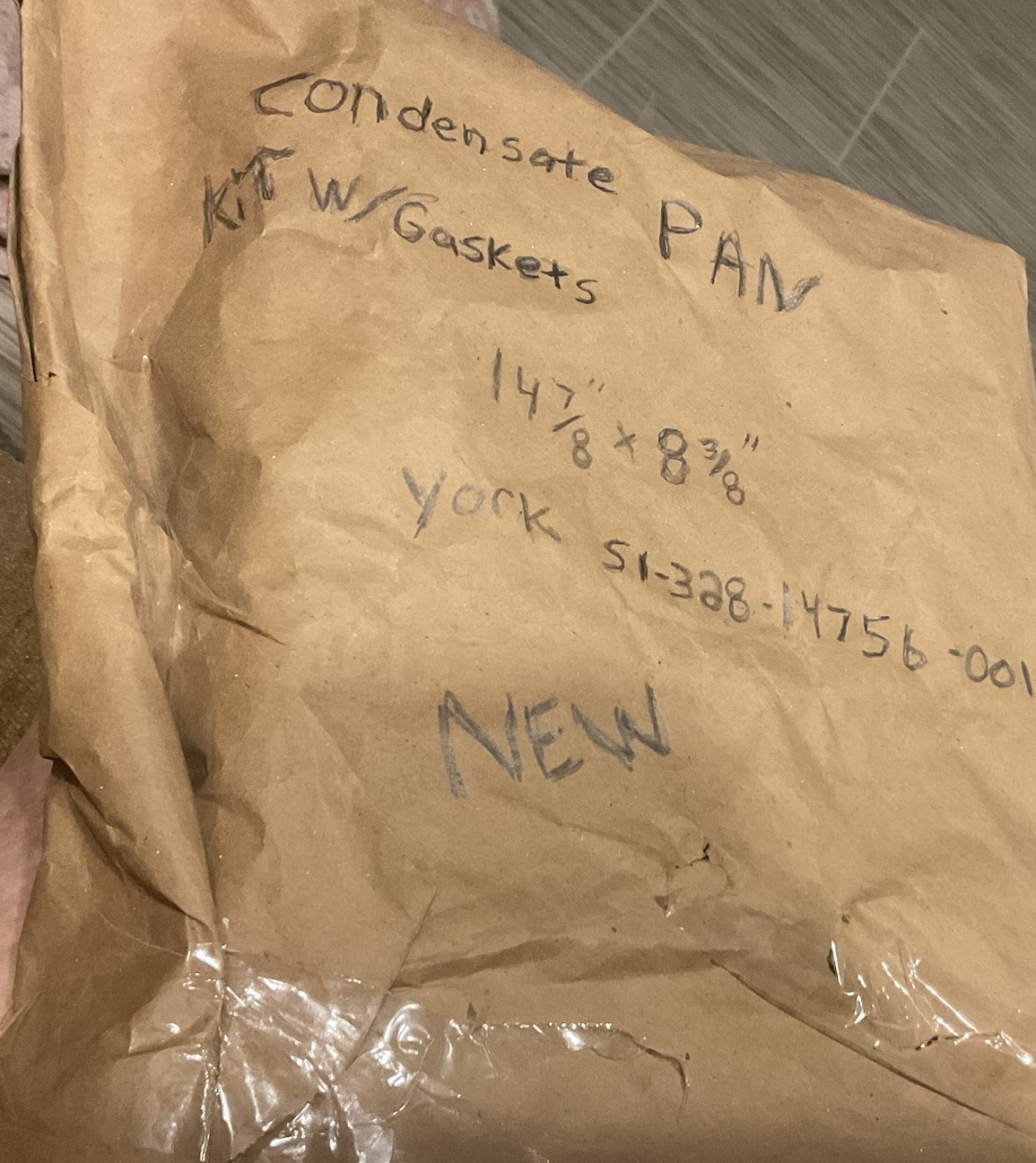 York S1-328-14756-001 Pan Condensate Kit 14-7/8” X 8-3/8” With Gaskets
