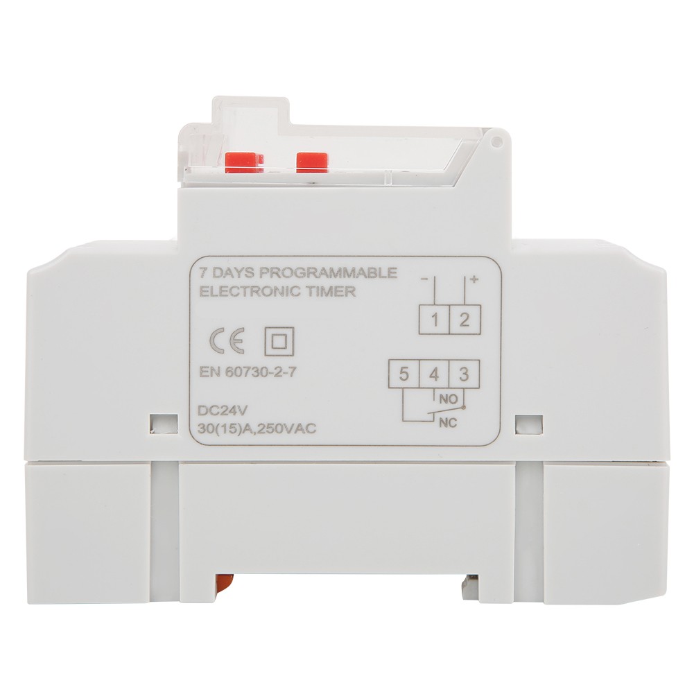 DC24V 30A Weekly 12/24hrs Timer Switch On Off Control Programmable Time Relay #c