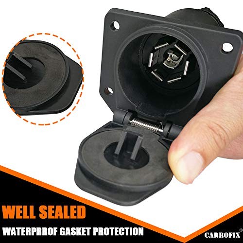 7-Way Trailer Extension Cord Wire 7-Blade Trailer Wiring Connector 3 – Feet