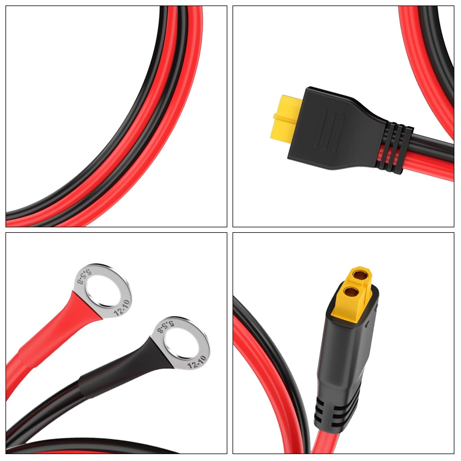 Xt60 To O Ring Terminal Cable xt60 Female To O Ring Connector Cable 10awg