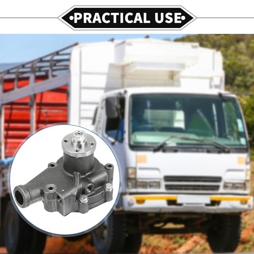 Water Pump Kit Compatible for Mitsubishi 4DR5 4DR-5 Engine, Durable Metal Deep