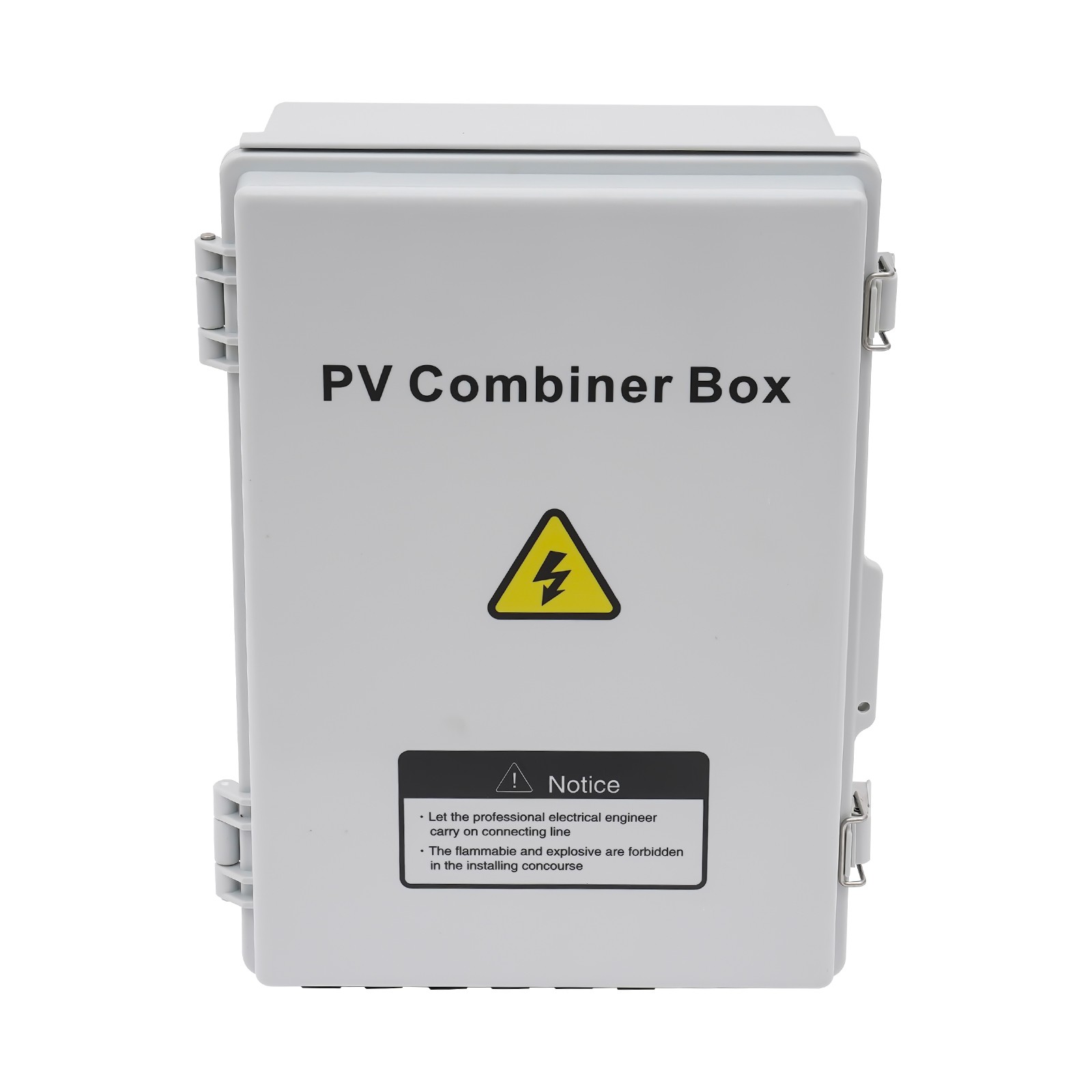 6 String Solar PV Combiner Box 15A Circuit Breaker for Solar Panel Plastic
