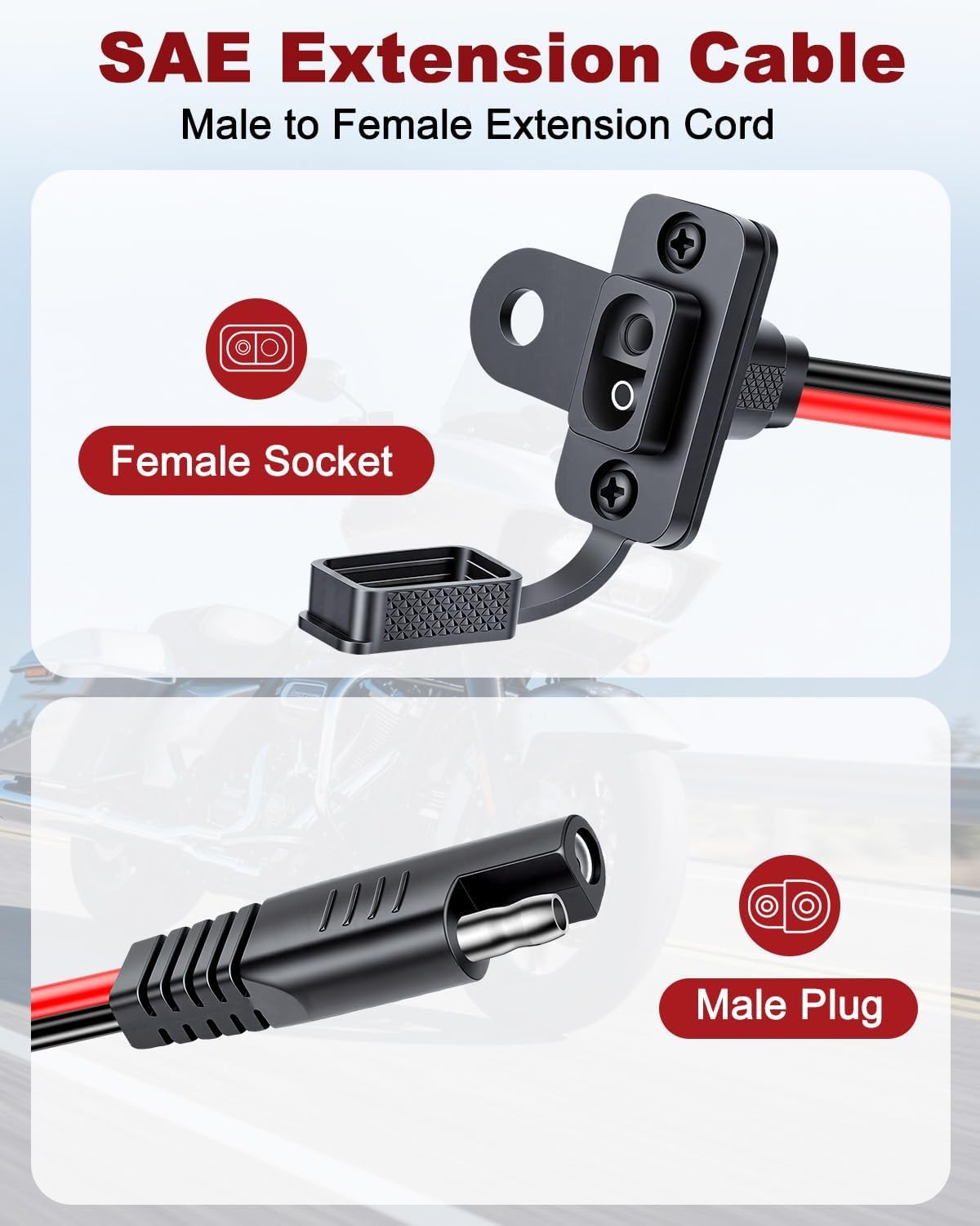 Motorcycle Battery Charger Bracket Charging Port Mount Fit for Harley Road Glide