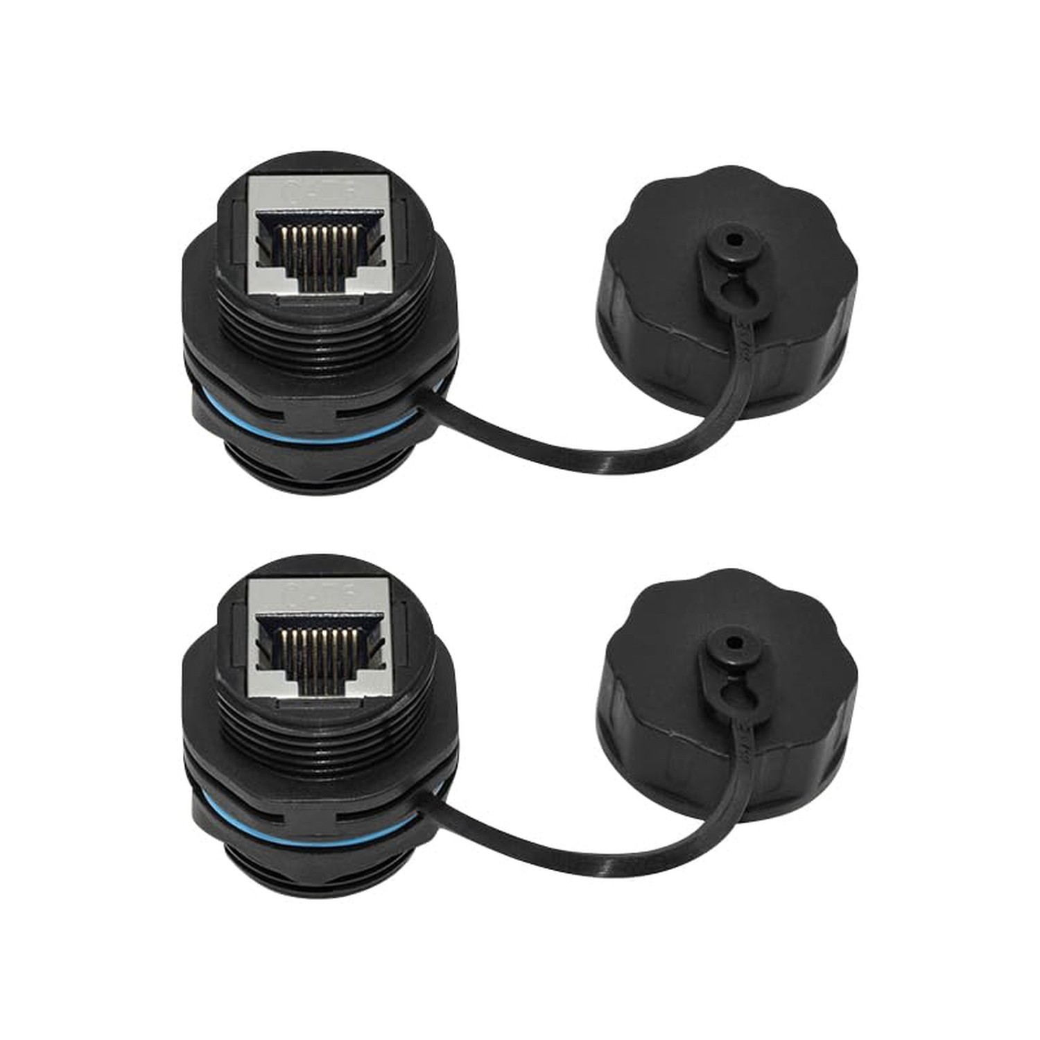 RJ45 Panel Mount Waterproof Connector IP68 Cable Connector, Female to Female,…