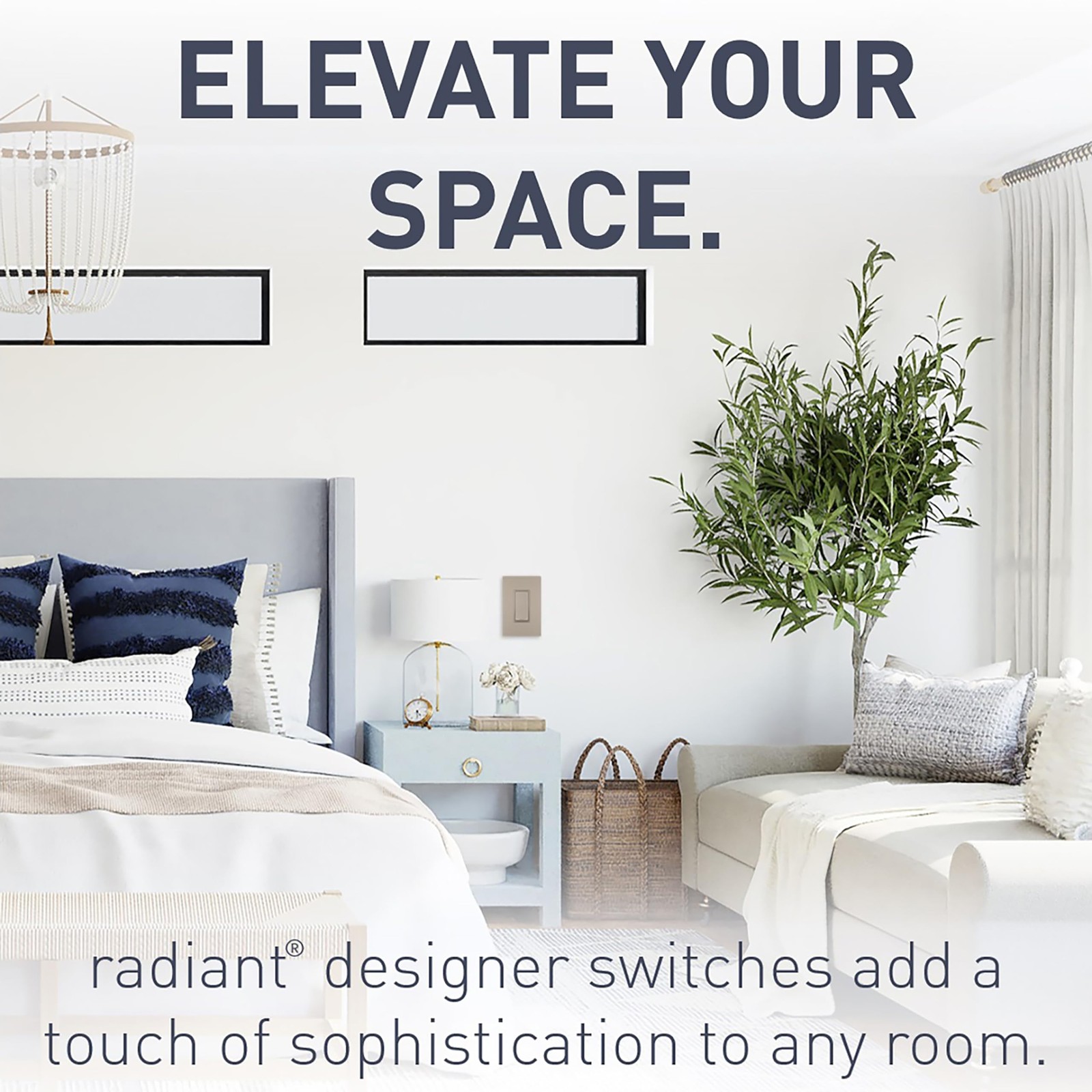 Legrand Radiant Brushed Nickel 15A 3 Way Rocker Light Switch Easy Install