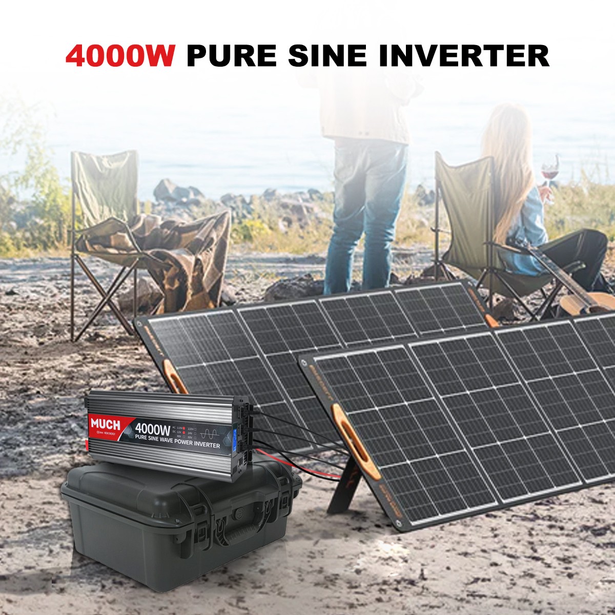 Reliable Pure Sine Wave Power Inverter 2500w 3000w 3500w 4000w 12V 24V Converter
