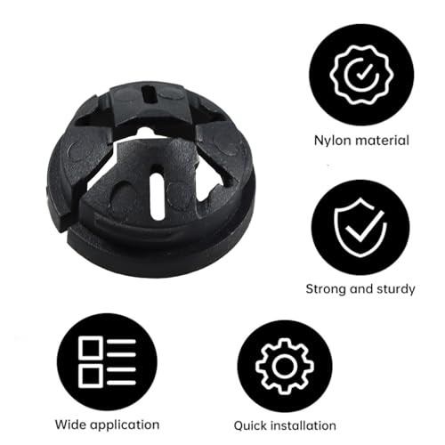 40PCS 3/8-1/2 Inch Push-in Cable Connectors, Non-Metallic Design for 1/2 Black