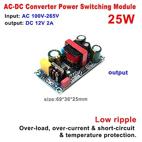 1Pcs AC-DC 110V 120V 220V 230V to 5V 12V 24V 2A Converter Board Module Power..