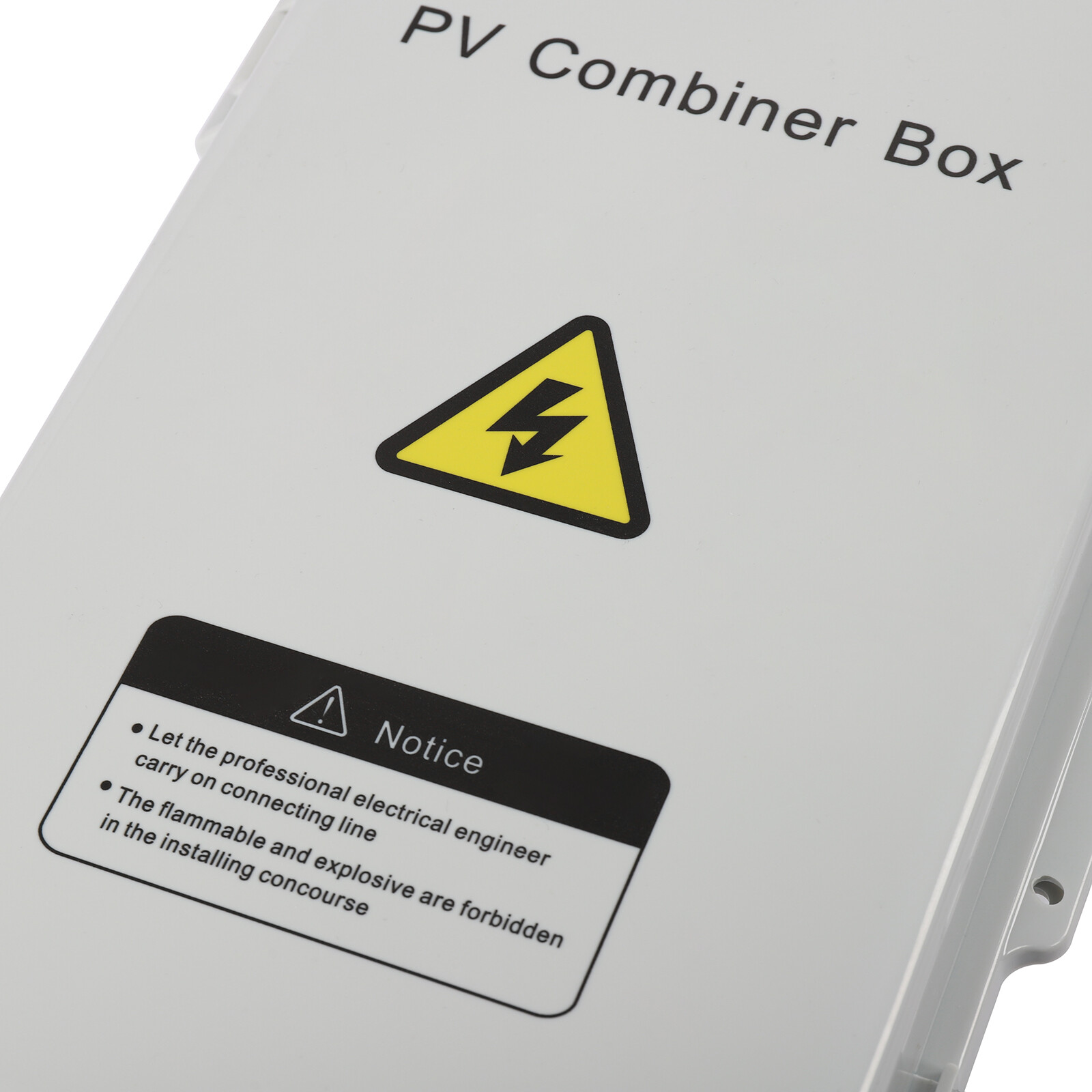6 String Solar PV Combiner Box 63A Circuit Breaker Junction Box for Solar Panels