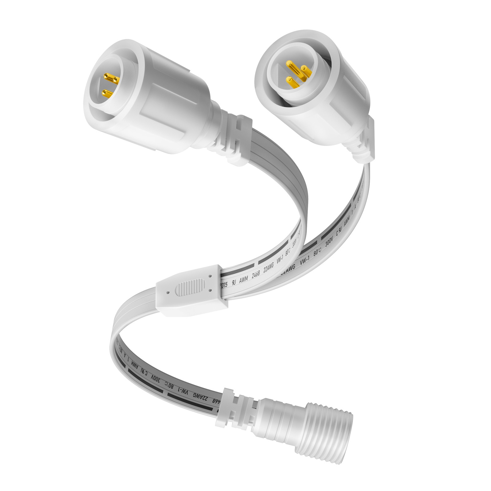 3-Pin Y-Splitter Extension Cable Connector for Eufy Permanent Outdoor Lights E22