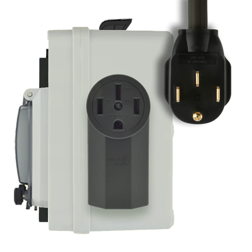 EZ 240 V- Power Doubler Joiner Step Up Converts Dual 120V outlets to 240V Outlet