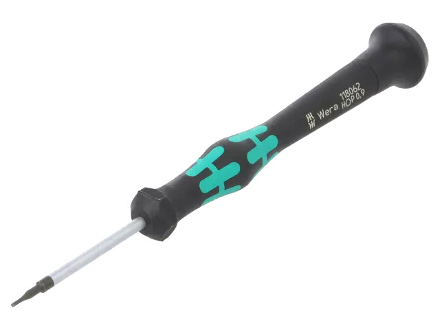 05118062001WERA Screwdriver; precision; hex key; hex 0.9mm; Blade length: 40mm