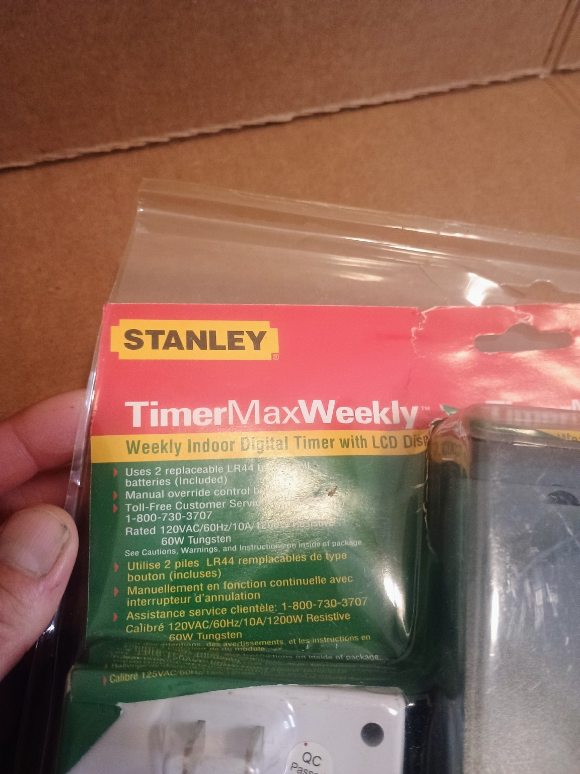 Stanley TimerMax Outdoor Weekly Digital Timer Lot Open Box