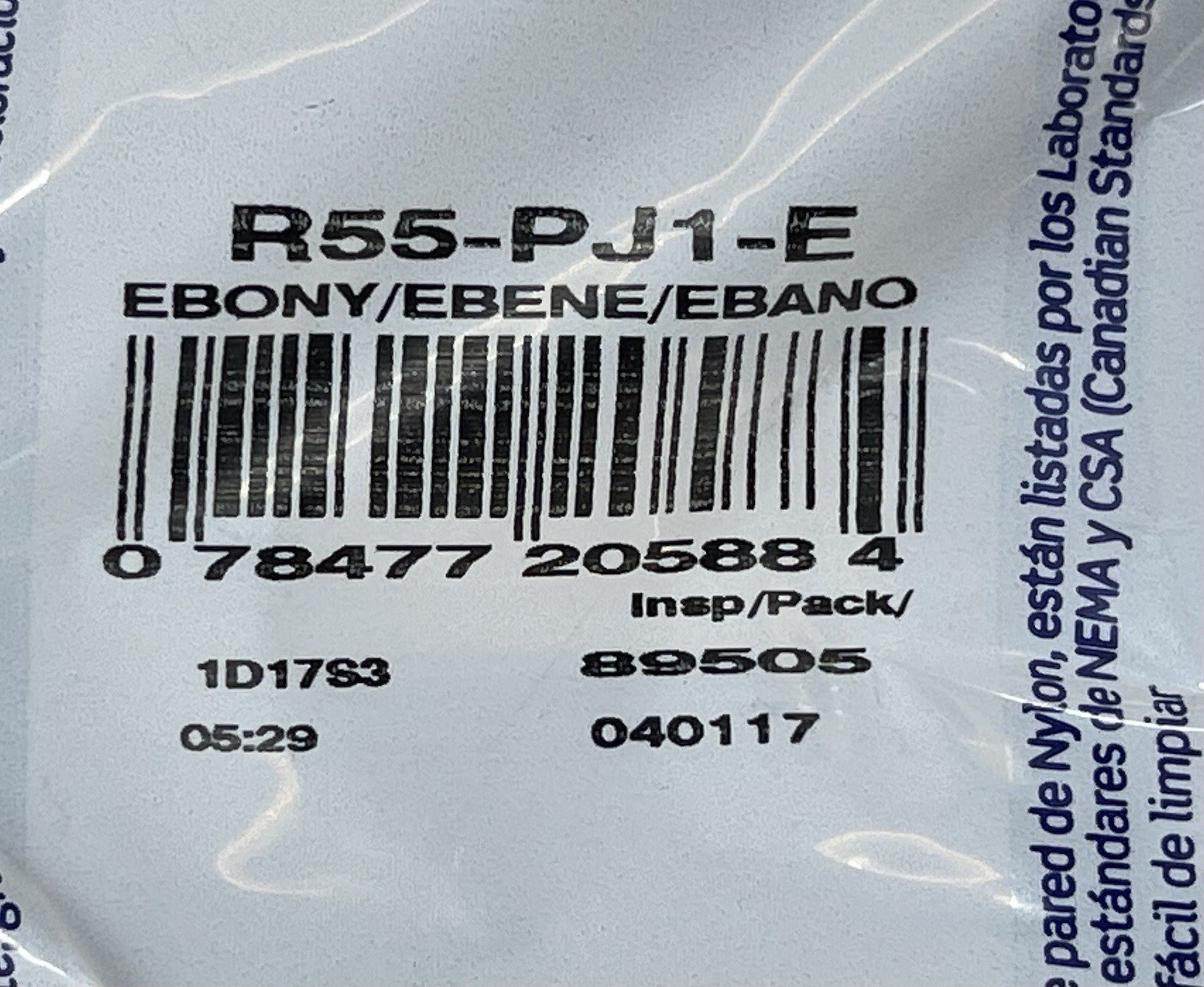 Leviton Black 1-Gang Unbreakable Toggle Switch Cover Wallplate PJ1-E Lot of 3