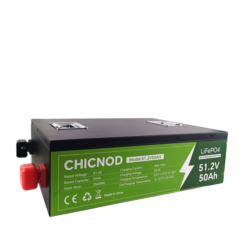 48V 50Ah/100Ah LiFePO4 Lithium Battery Built-in BMS Deep Cycle For RV Golf Cart