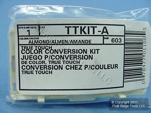 Leviton Color Almond Conversion Change Kit for True Touch Dimmers TTKIT-A
