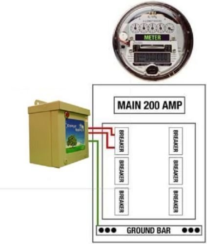 KVAR Energy Saver Power Factor Correction Unit Home Surge Protector (150 Amp)