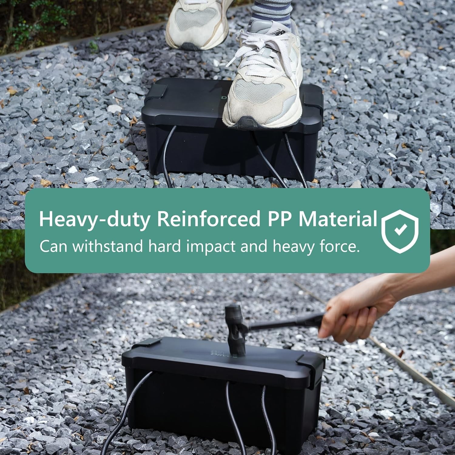 Waterproof Electrical Connection Box Outdoor Weatherproof Extension Cord Box