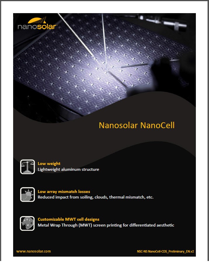 Nanosolar 2.6W Flexible CIGS Solar Cell – Lot of 10 NanoCells for a Total of 26W