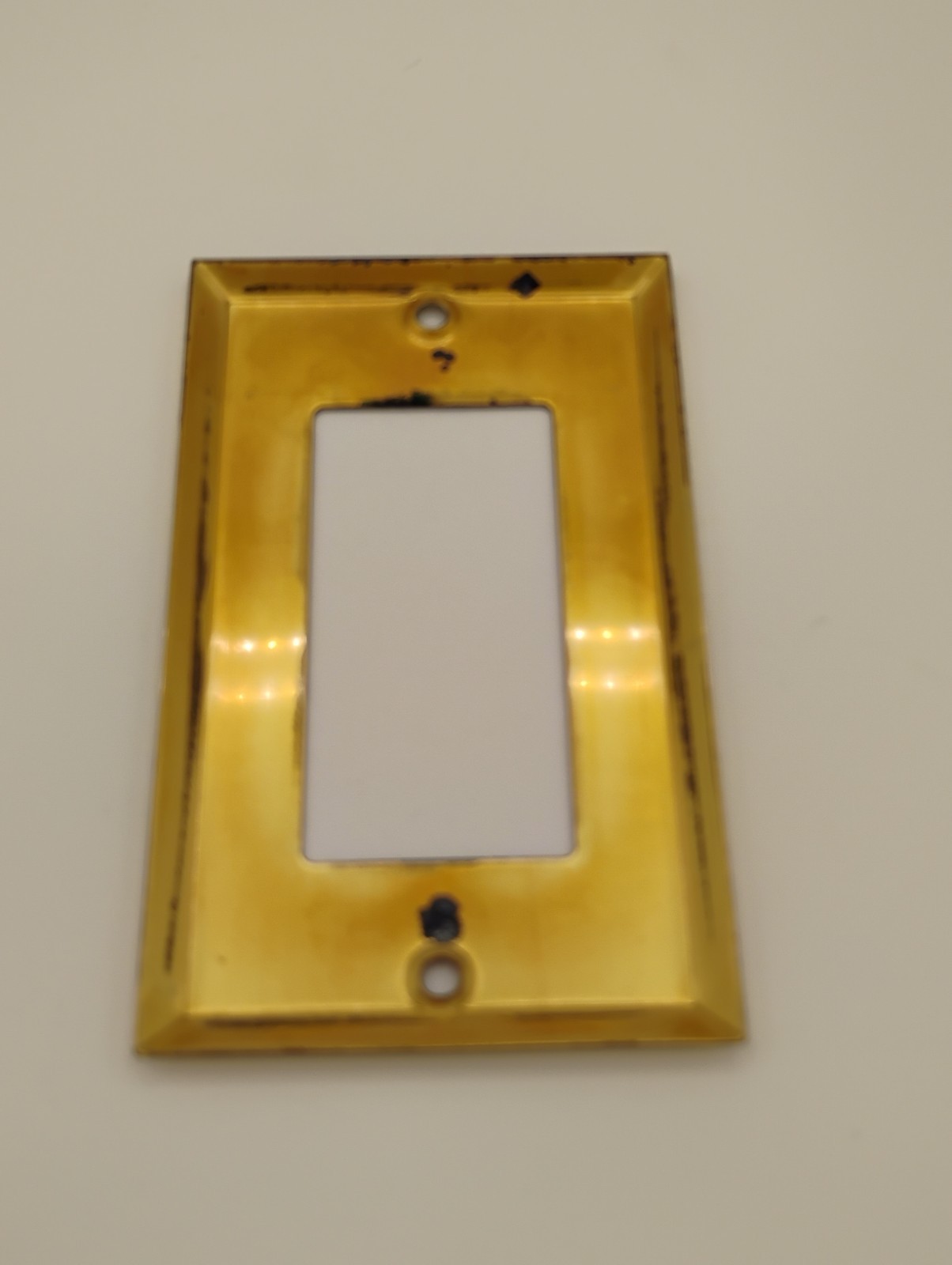 Unbranded, Mulberry Brass 1-Gang Rocker Light Switch Wall Plates, Lot Of 5