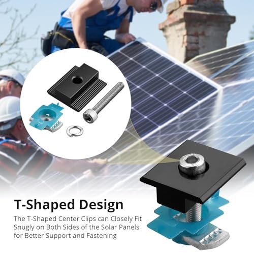 10 PCS Solar Panel Mounting Brackets for Unistrut, 1.18″(30mm)/1.38″(35mm)