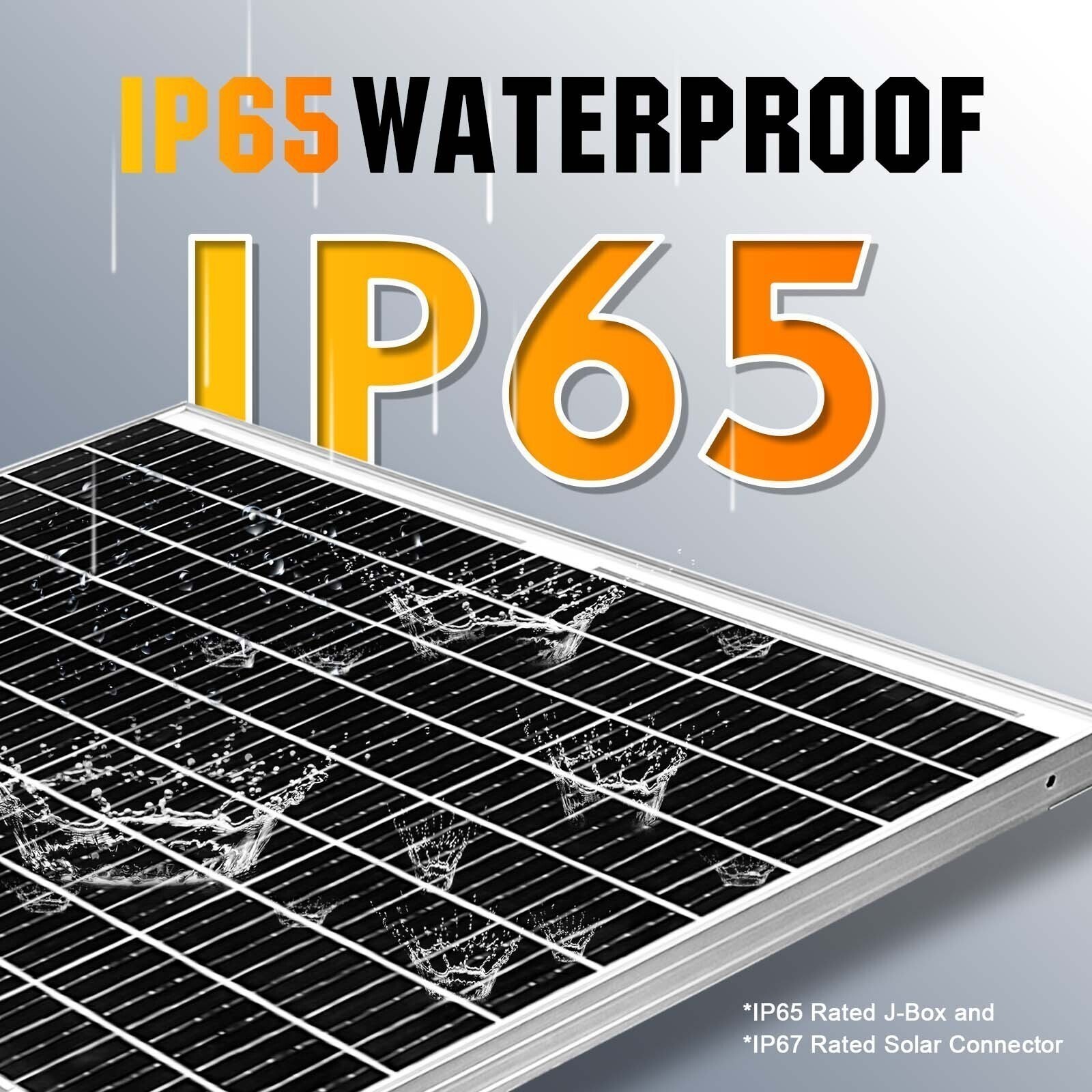 12V 100W Mocrystalline Solar Panel Boat Home Off Grid Emergency Power Cabin Roof