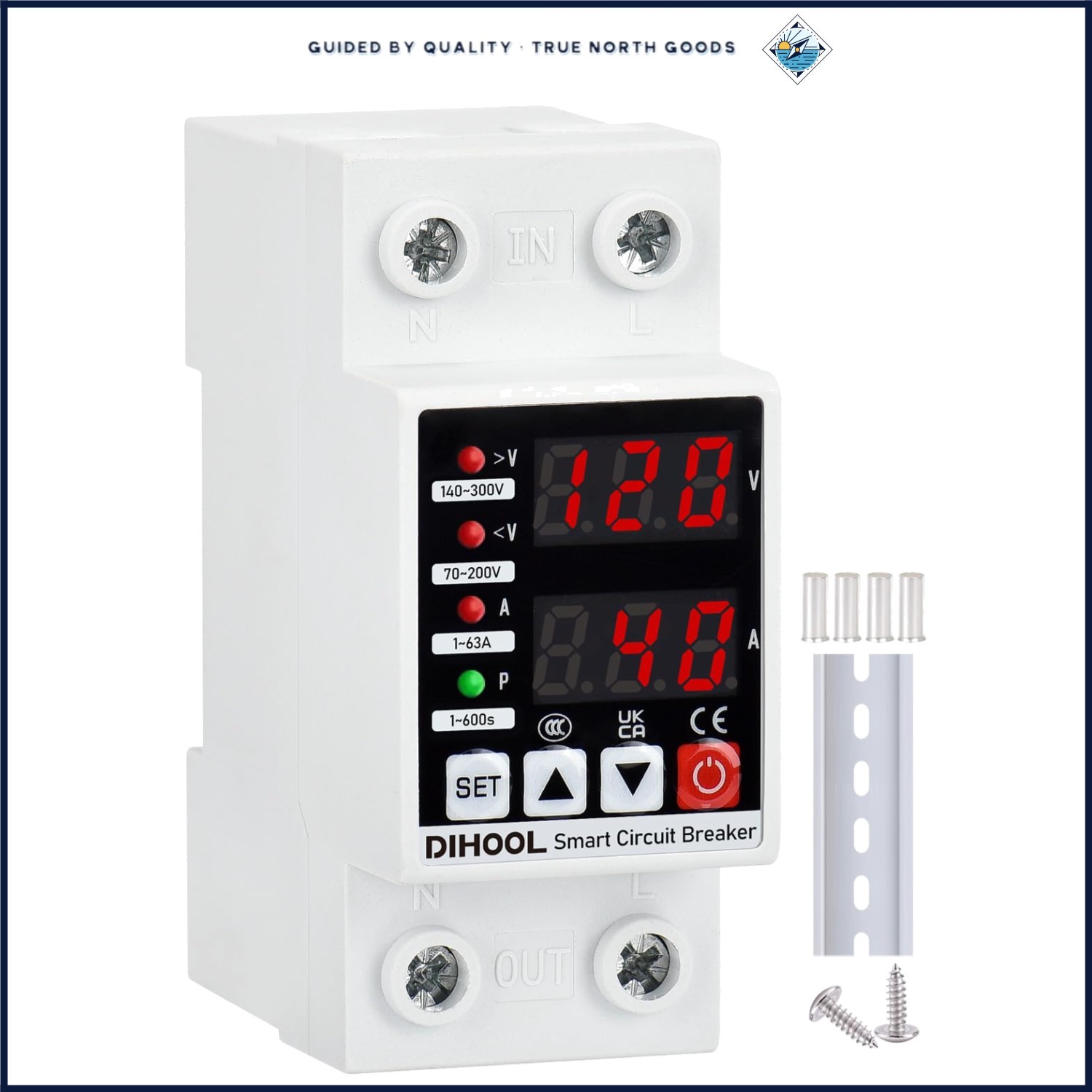 Smart Circuit Breaker with Undervoltage and Overvoltage Protection Features