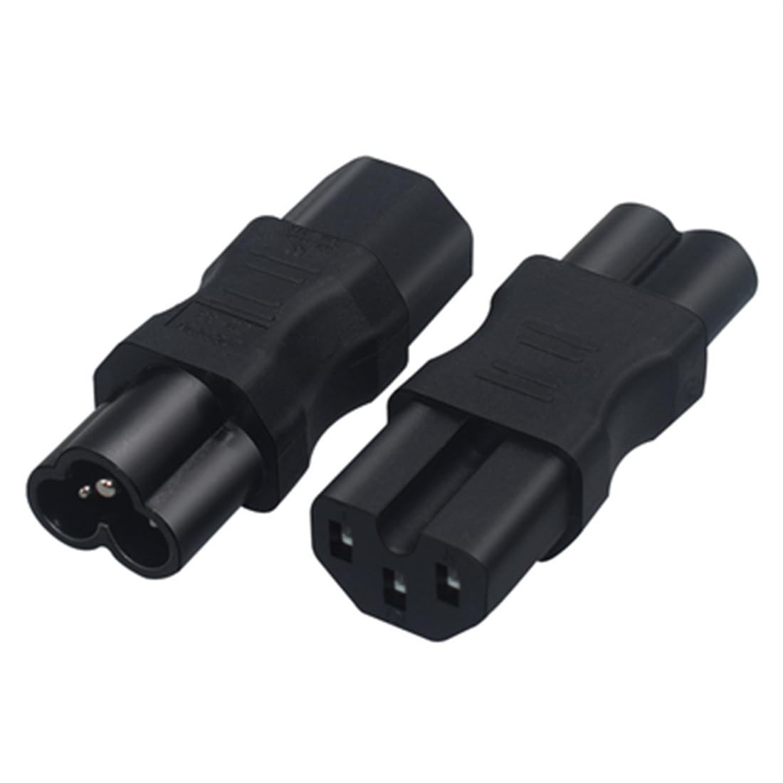 IEC320 C6 To C15 AC Power Adapter IEC320 3 Pin Male To Female Connector Plug