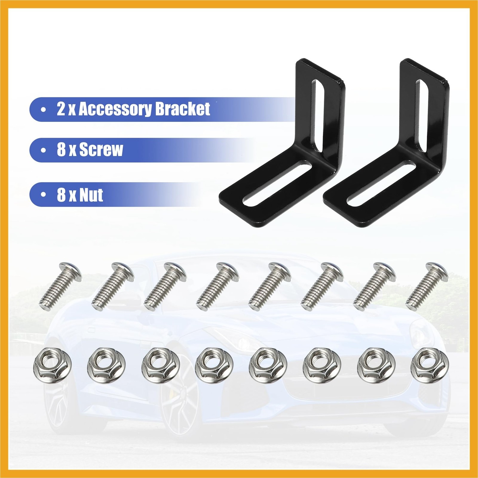 Universal Oil Cooler Mounting Bracket Kit 330mm Aluminum Alloy Engine Oil Coo…