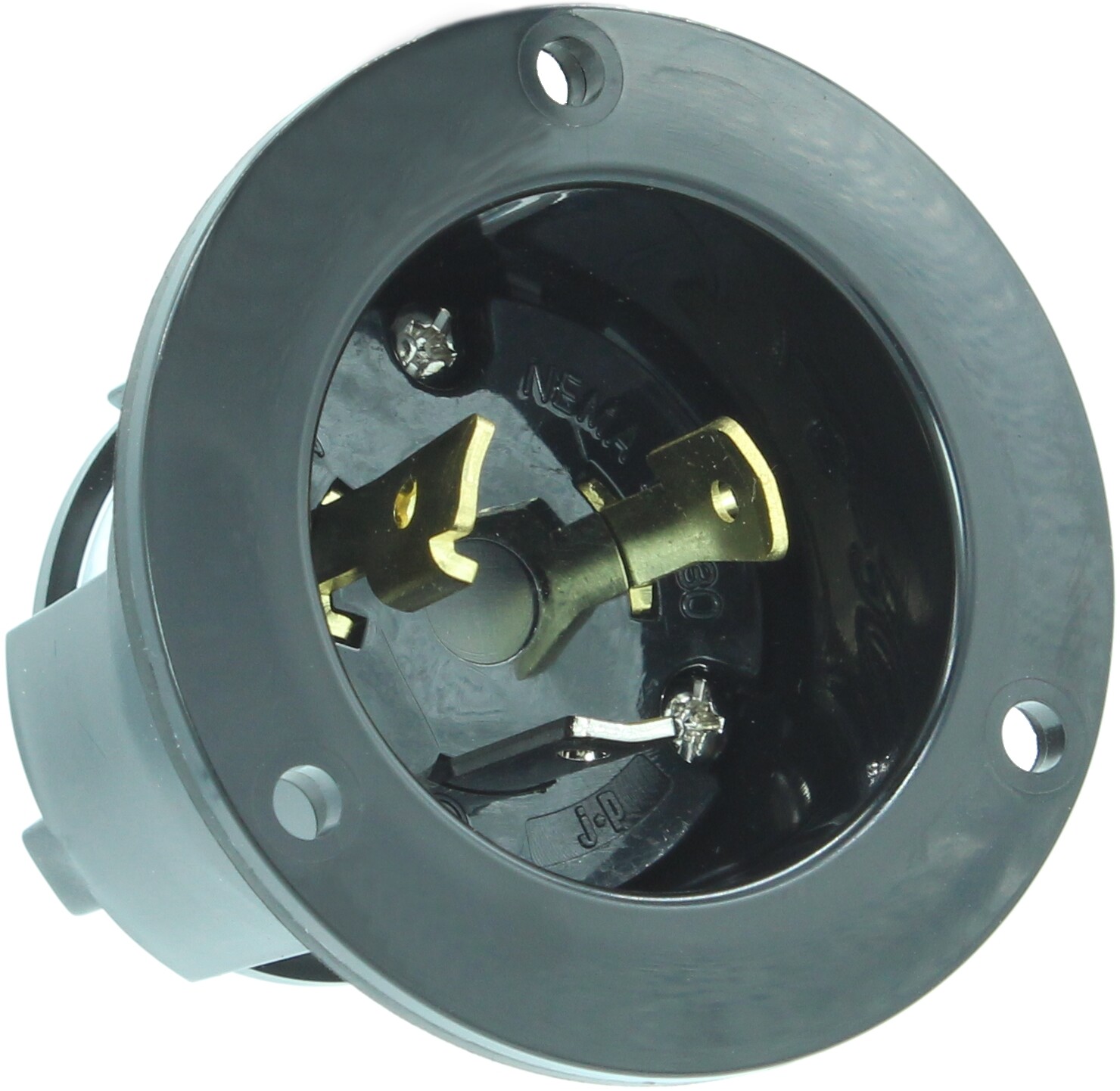 L5-30 30A 125V Flanged Power Inlet Plug – Generator RV Receptacle L530P