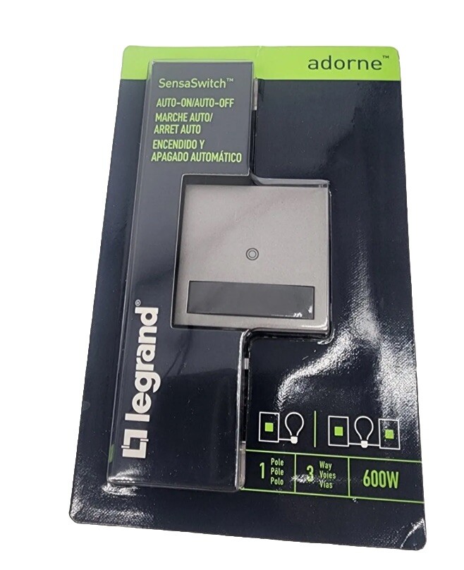 Legrand Adorne Motion Sensor Switch Auto On/Off ASOS32M4 SensaSwitch Lot of 4